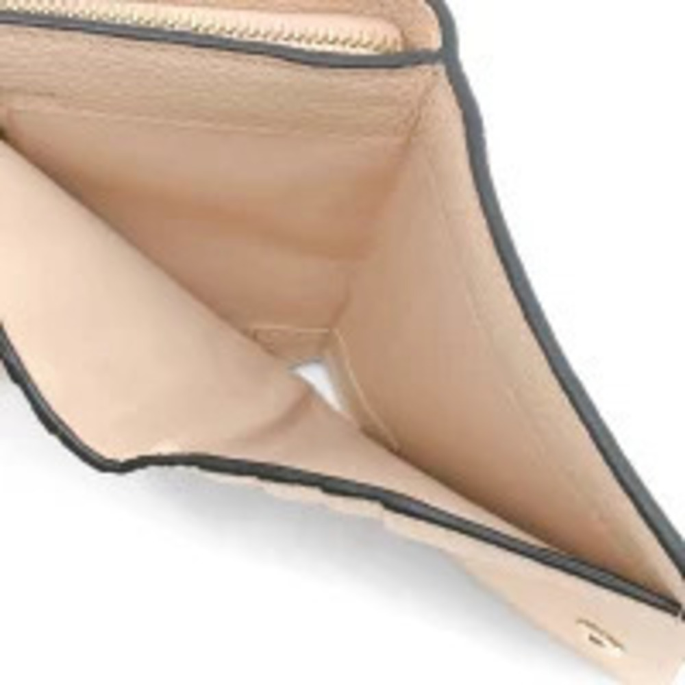 Chloe fold cement wallet alphabet bi pink